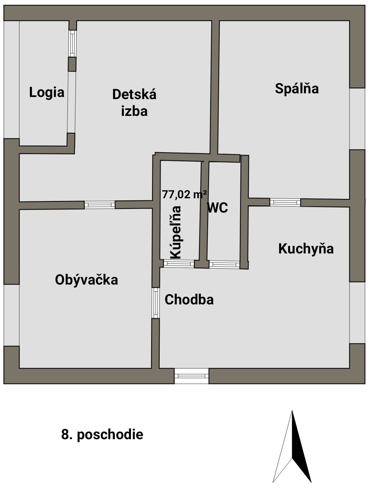 predaj – 3 izbový byt Ďumbierska – Prešov